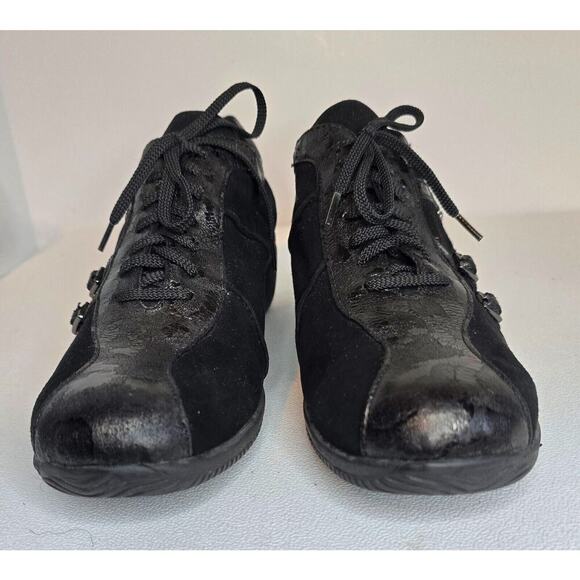 LAURA BIAGIOTTI women's sneakers, leather/SUEDE Size: EU 41 USA 11 Crystal Logo - Picture 3 of 11